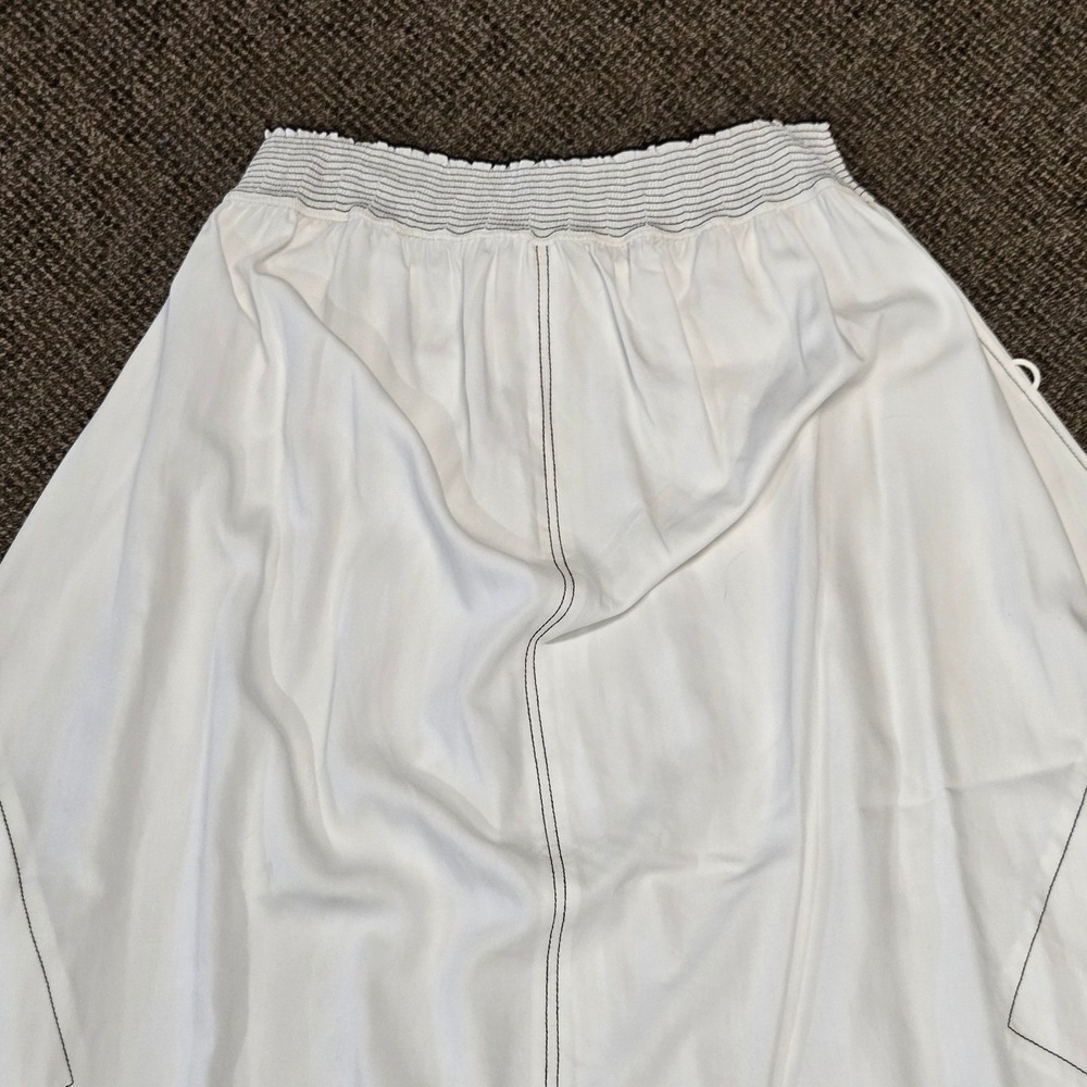 Anthropologie NEW TRACY REESE Strapless MISCHSA Dress White Pockets NWT $298 - Picture 6 of 16